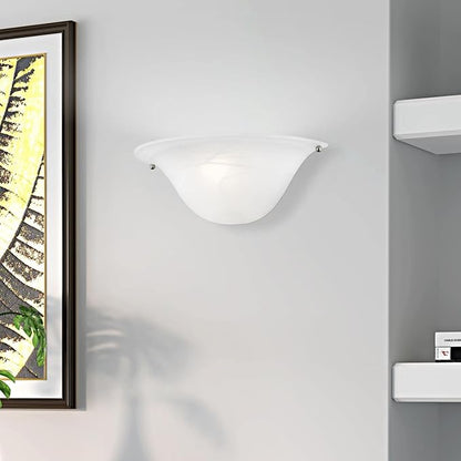 Livex Lighting Wynnewood 1 Light Wall Sconce Satin Nickel Finish