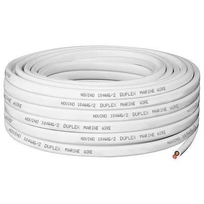 10 Gauge Marine Wire,10 AWG 15ft Duplex Marine Grade Wire Tinned Copper Heavy Duty Sheathed Cable for Boat/Automotive/RV/Camper/Trailer Outdoor Use