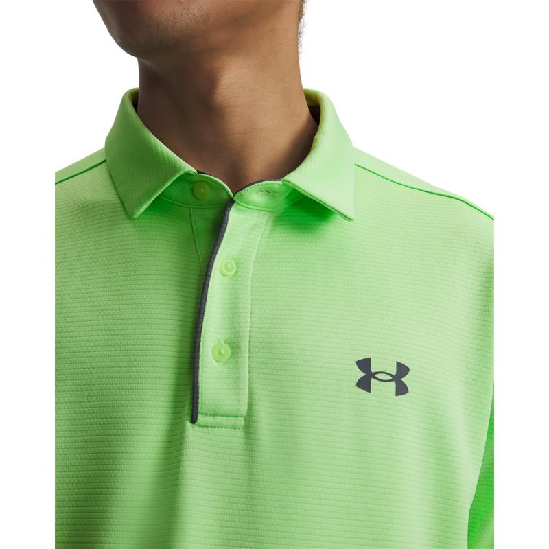 Under Armour Men's Tech Golf Polo, (715) Lumos Lime / / Pitch Gray, 4X-Large Tall