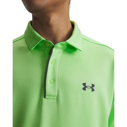 Under Armour Men's Tech Golf Polo, (715) Lumos Lime / / Pitch Gray, 4X-Large Tall