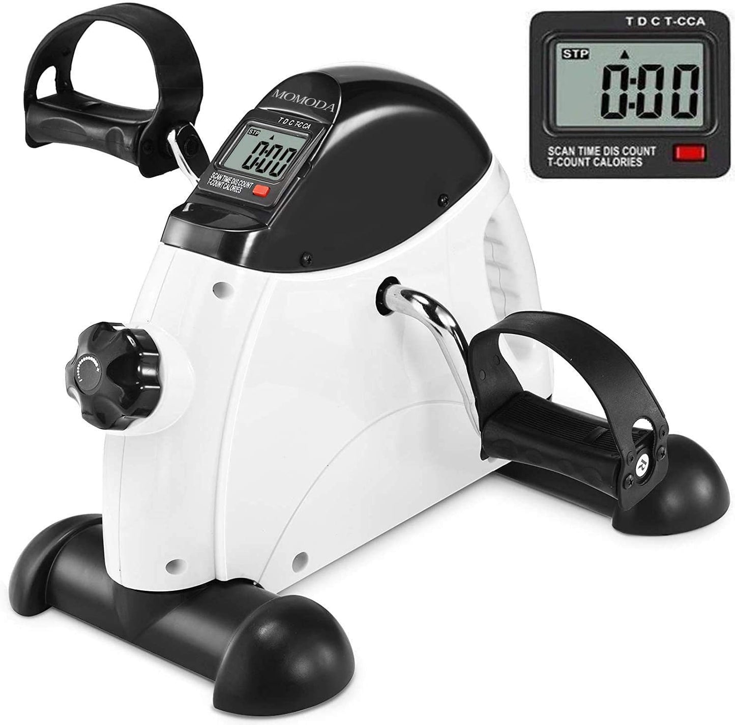 MOMODA Pedal Exerciser Under Desk Exercise Bike for Leg and Arm Cycling and Recovery Exercise