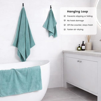 SEMAXE 12-Piece Family Bathroom Towel Set