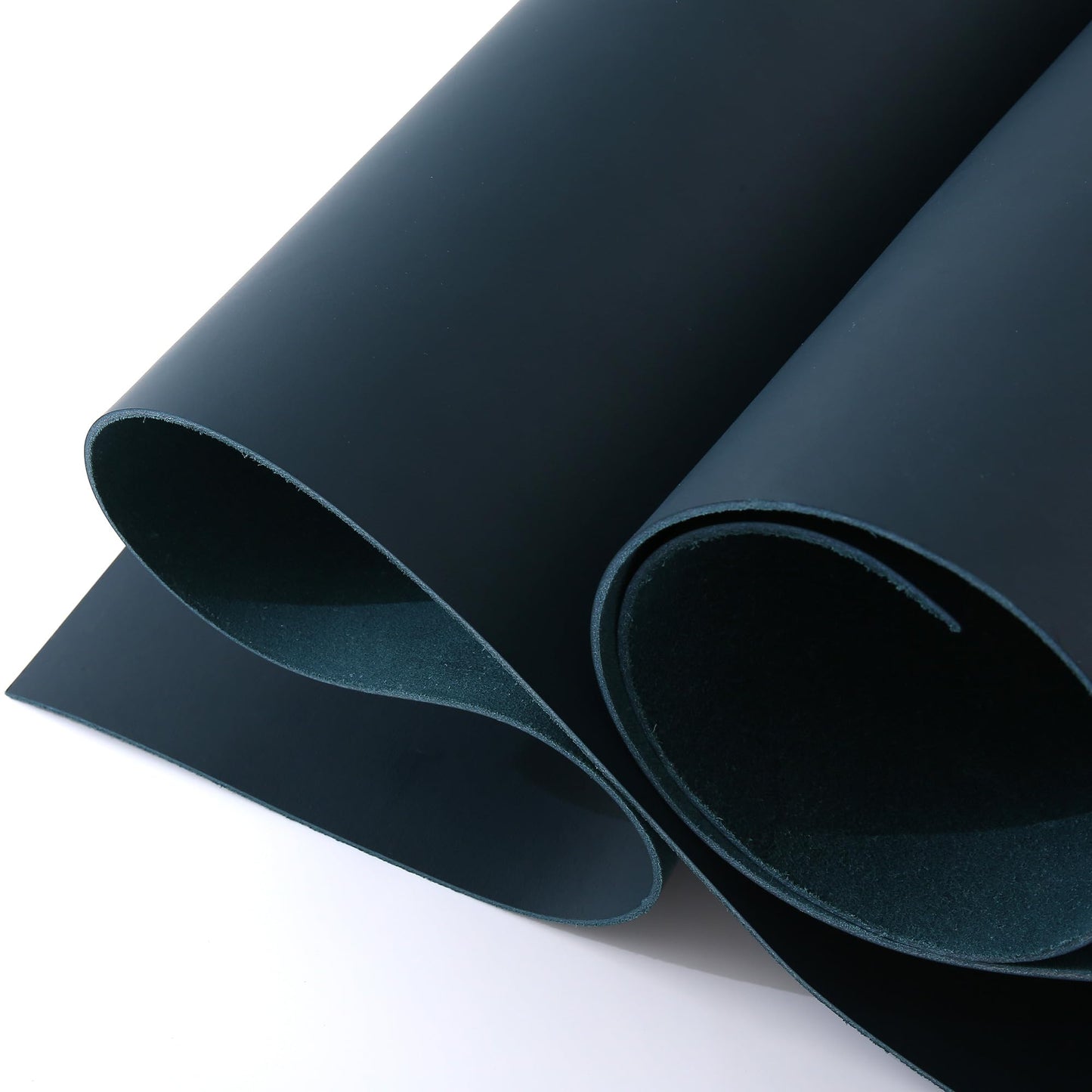 SiiRo SiiRo 17"x70" Vegetable Tanned Leather Sheet, 2.5mm Thick Full Grain Cowhide Leather Roll, Dark Blue Leather for Wallets, Belts, Bags, Straps, DIY Leather Craft