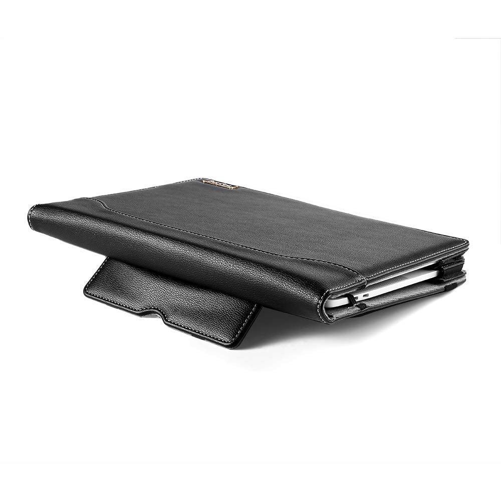 Berfea Laptop Case Cover Compatible with Dell Latitude 5502 5510 5520 5530 5511 5521 3511 Business Laptop 15.6 inch Notebook Sleeve PU Leather Stand Hard Protective Skin