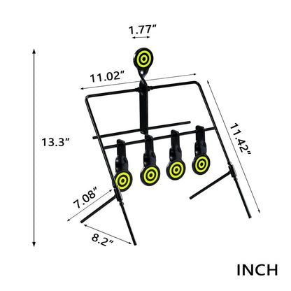 KNINE OUTDOORS Resetting Shooting Target Airsoft Rimfire Pellet BB Gun Target, Rated for .22 .177 Caliber