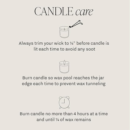 Sweet Water Decor Love You Ribbed Scented Candles - Soy Wax Candles with Lemon, Rosemary and Leafy Green for Home - Decorative Candle with 60 Hours Burn Time - 12Oz Ribbed Jar Wax Candles with Box