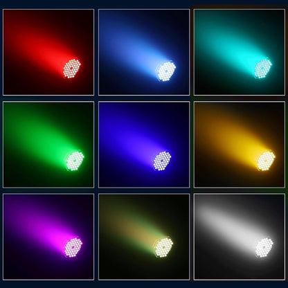 Led Stage Lights, 54x3w RGBW Waterproof Led Par Light, IP67 DMX Outdoor LED Uplight