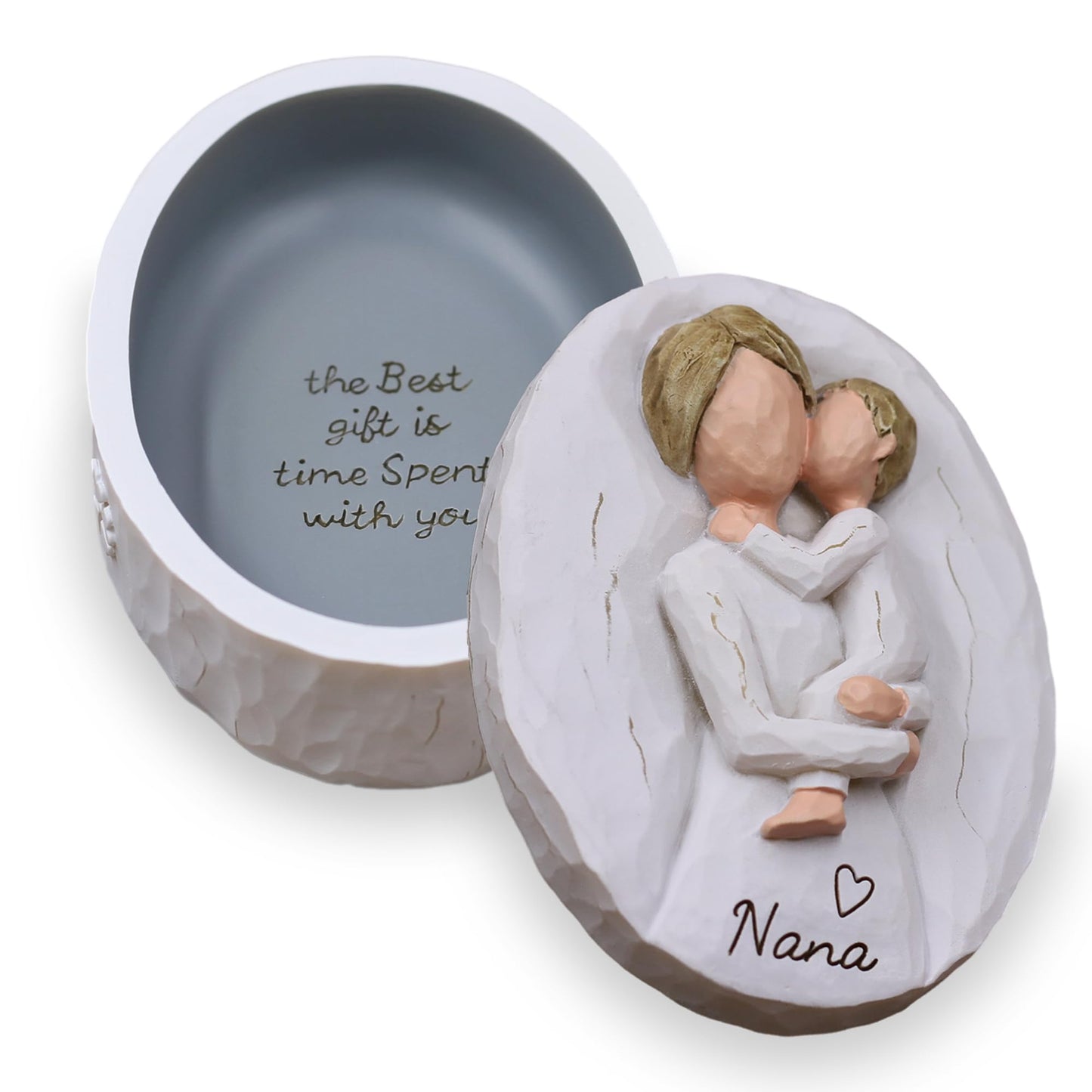 Sayouart Nana Gifts for Grandma, Gifts for Nana for Birthday, Mother’s Day and Christmas, Sculpted Hand-Painted Keepsake Box