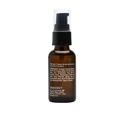 Every Man Jack Men's Beard Oil - Aged Bourbon Fragrance - Deeply Moisturizes and Softens Your Beard and Adds a Natural Shine - Naturally Derived with Shea Butter and Argan Oil - 1 fl oz