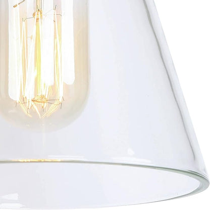 KSANA Wall Sconces, Black and Gold Wall Lights for Bedroom, Wall Mounted Lamps with Flared Glass Shade for Living Room, Bathroom,