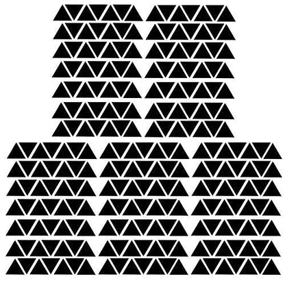 245 Triangle Shape Wall Decal Vinyl Stickers, Removable Lovely Triangle Picture Art DIY Sticker Mural for Bedroom Playroom Living Room Home Window Door Decoration