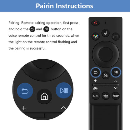 BN59-01357A Replacement Voice Remote Control fit for Samsung Smart TVs Compatible with Samsung QLED Series Smart TV Also BN59-01357F BN59-01357P Full Function Replacement