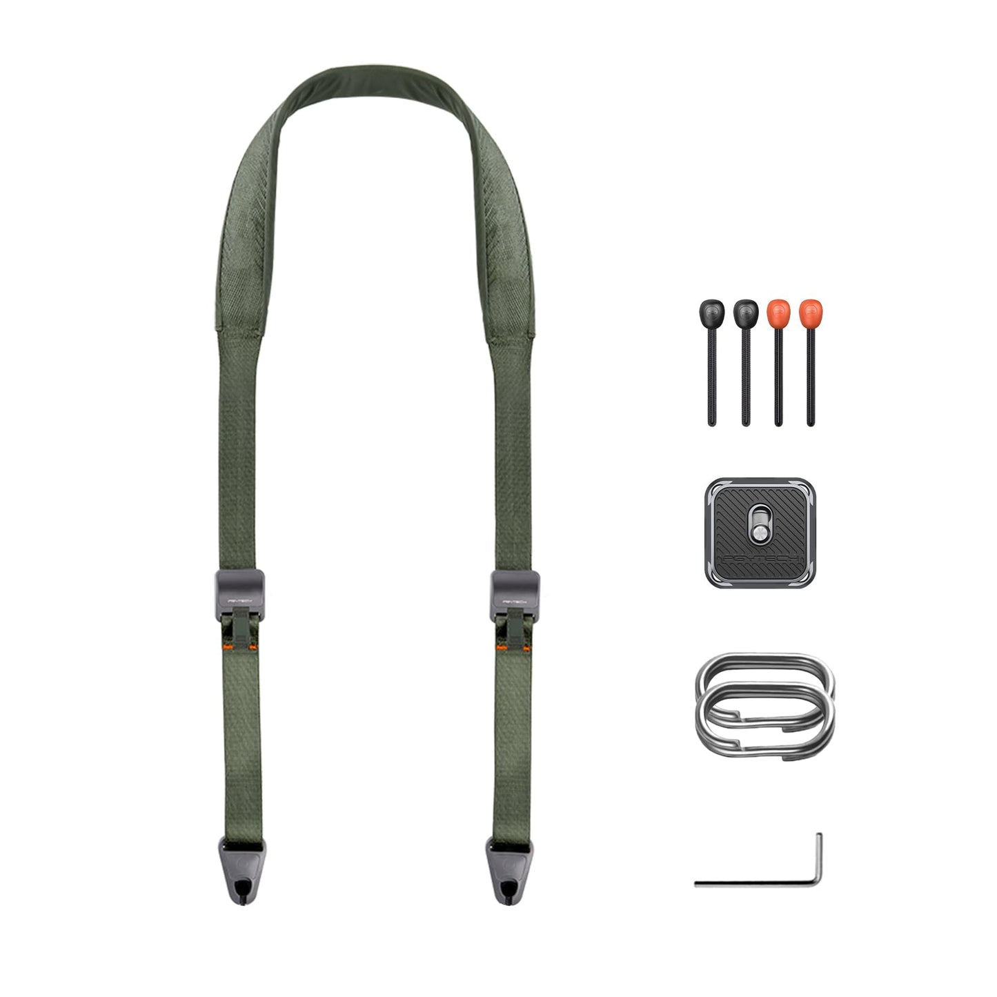 PGYTECH 1.8" Wide Camera Shoulder Strap with Quick Release Plate Camera Neck Straps Long for Photographers Adjustable for DSLR SLR (Fern Green)