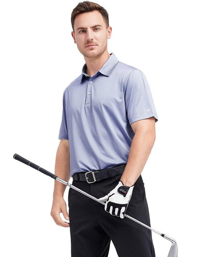 Golf Shirts for Men Dry Fit Moisture Wicking Casual Sport Short Sleeve Mens Golf Polo Shirts