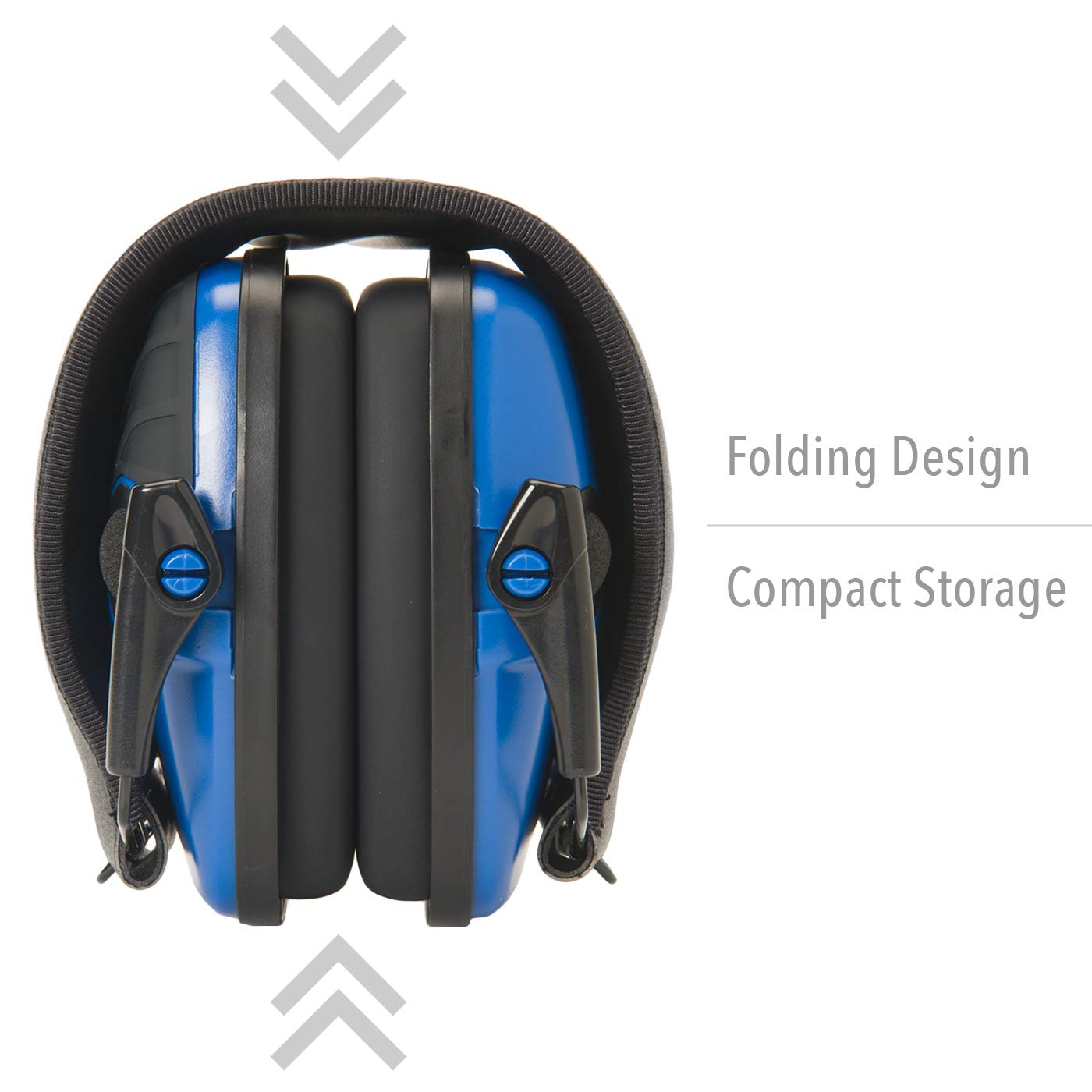 Howard Leight by Honeywell Impact Sport Sound Amplification Electronic Shooting Earmuff, Real Blue