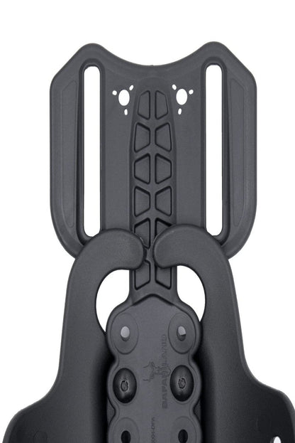 SAFARILAND Drop Flex Adapter with Single Strap Leg Shroud for Gun Holsters, Assembly Polymer,Black