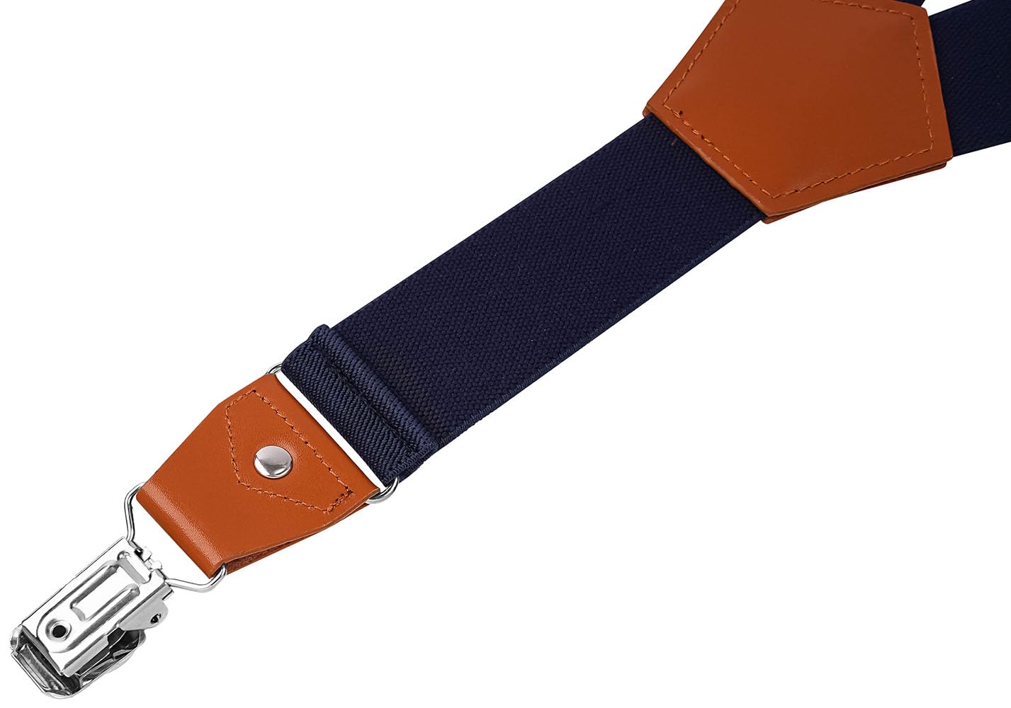 EOAYONY Suspenders for Men Adjustable Heavy Duty with Strong Clips Navy 43 IN