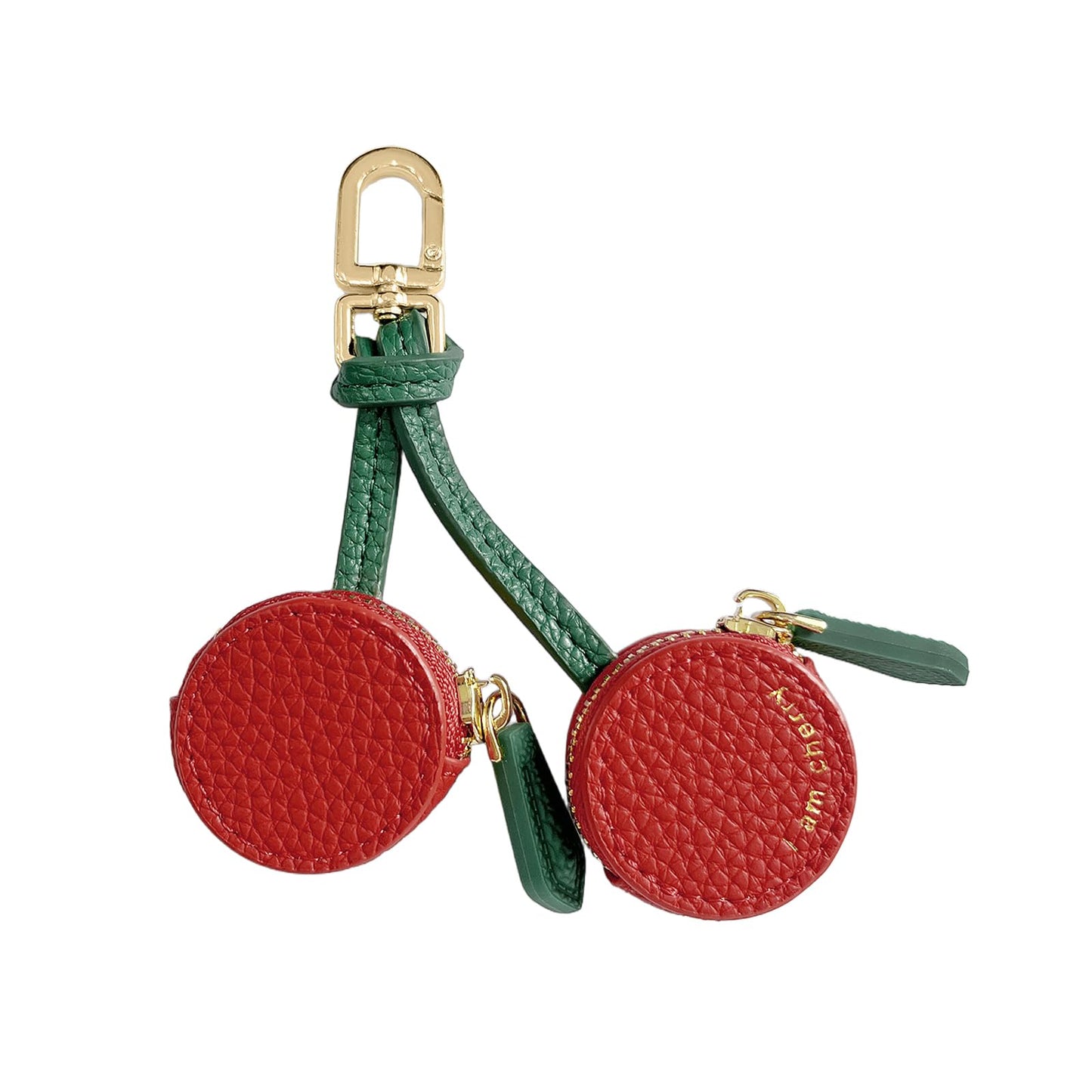 NTOYDHSZ Cherry Coin Purse Keychain, Cute Mini Bag Charm for Purses, Kawaii Cherry Purse Charm, Small Coin Pouch for Handbags, Cute Gifts for Women, Mothers Day Graduation Spring Gifts