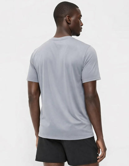 5 Pack Men’s Active Quick Dry Crew Neck T Shirts | Athletic Running Gym Workout Short Sleeve Tee Tops Bulk (Set 6, Large)