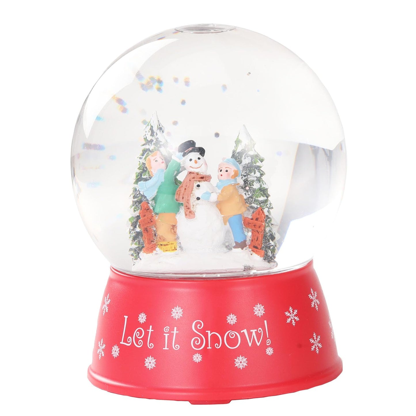 120mm Christmas Snow Globe Lamp - Snowman Globle Musical Holiday Decoration Xmas Tree & Snowman with Timer, USB Power, Festive Room Light, Best Gift for Christmas,New Year
