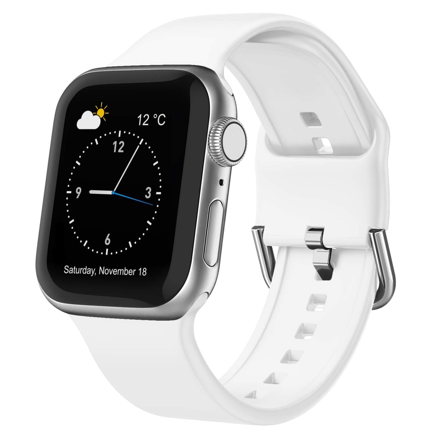 Sport Band Compatible with Apple Watch Bands 49mm 46mm 45mm 44mm 42mm 41mm 40mm 38mm, Soft Silicone Replacement Strap with Classic Clasp for iWatch Series 11 10 9 8 7 6 5 4 3 2 1 SE Ultra Women Men