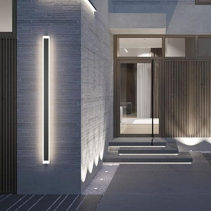 59In Long Outdoor Wall Light 4000K Dimmable IP65 Waterproof Linear Outdoor Light Modern Exterior Wall Lighting for Porch House