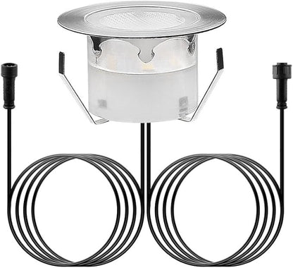 Deck Light, 6pcs LED Path Road Lights Marker Lighting,Waterproof Security Warning Lights for Outdoor Fence Patio Stud Yard Home Driveway Pathway Stairs Step Garden Lamp Cool White