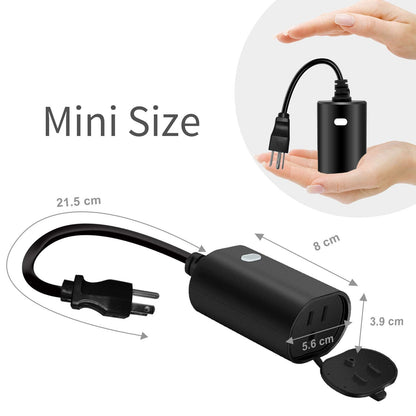 Minoston Outdoor Smart Plug, Matter Smart Plug, Smart Home Wi-Fi Outlet IP65 Waterproof, Compatible with Alexa, Apple Home, SmartThings, Google Home, Smart Life, IP65 Waterproof, 2.4Ghz, 2 Pack
