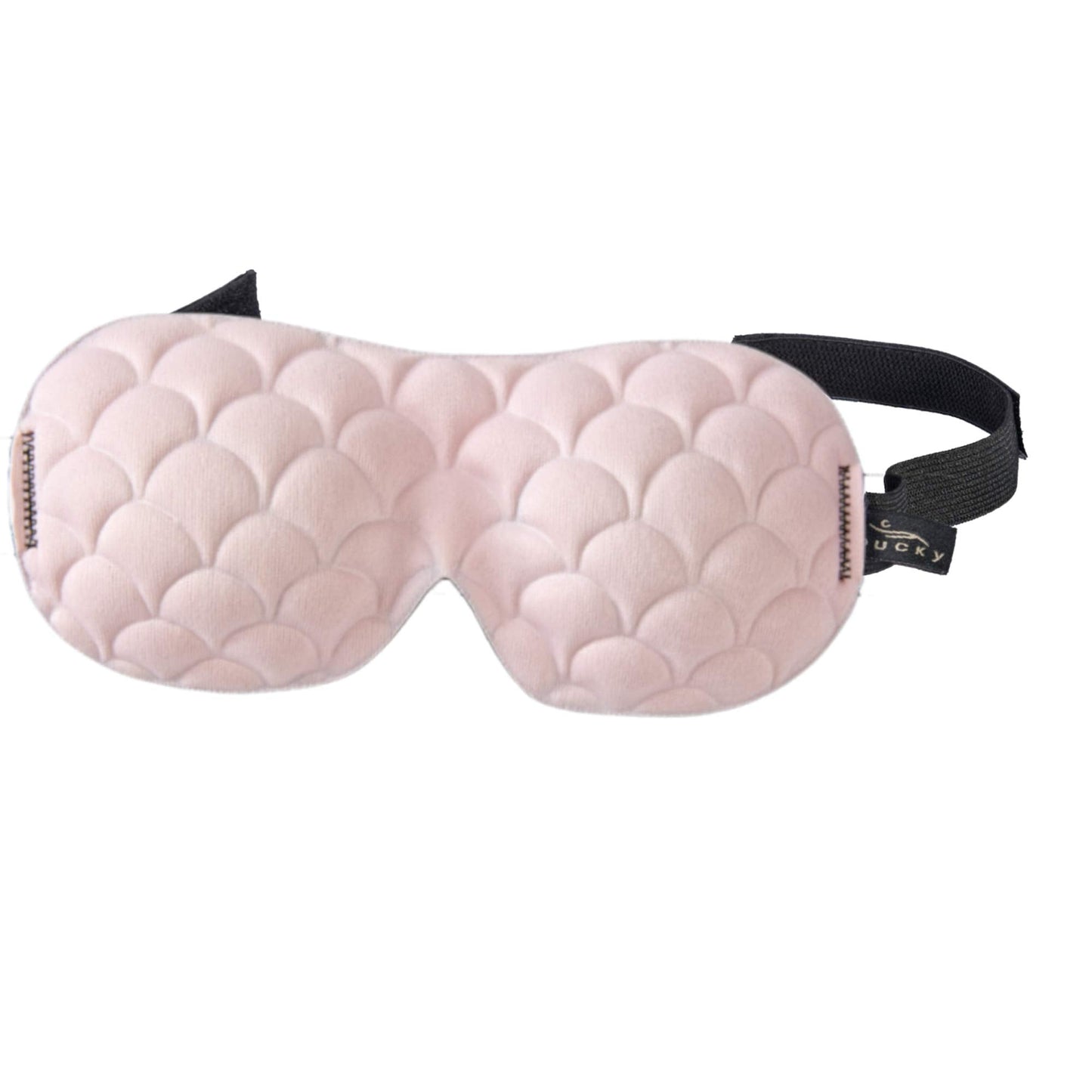 Bucky Ultralight & Comfortable Contoured Sleep Eye Mask, Gold Eyelash, One Size,5824