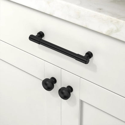 Talentedeco 10 Pack Matte Black Cabinet Pulls 5 Inch(128mm) Kitchen Cabinet Handles Cabinet Hardware for Drawer Pulls