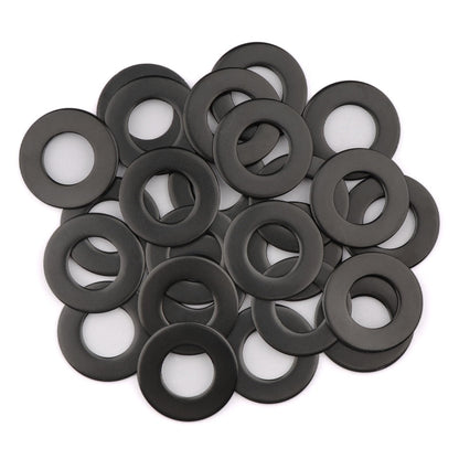 25pcs 5/8'' x 1-5/16'' SAE Black Flat Washers 304 Stainless Steel Universal Flat Washer, 2.5mm Thick