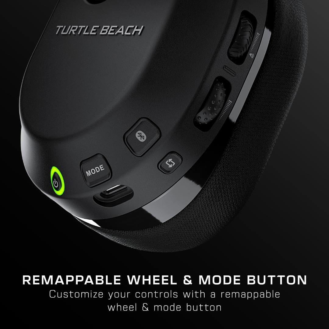 Turtle Beach Stealth 600 Wireless Multiplatform Amplified Gaming Headset for PS5, PS4, PC, & Mobile – Bluetooth, 80-Hr Battery, Noise-Cancelling Flip-to-Mute Mic, 50mm Speakers – Black