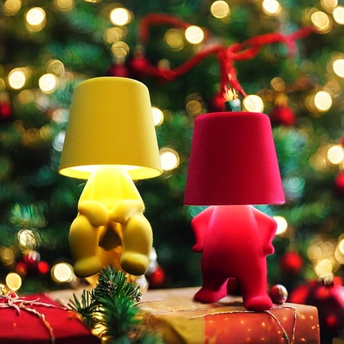 Modern Creative Design Table Lamp for Youth: Rechargeable Cute Light for Kids Child Teen -Bedside Lamps for Nightstand- Gift for Birthday Christmas Halloween Easter， 3-Color Dimmable.
