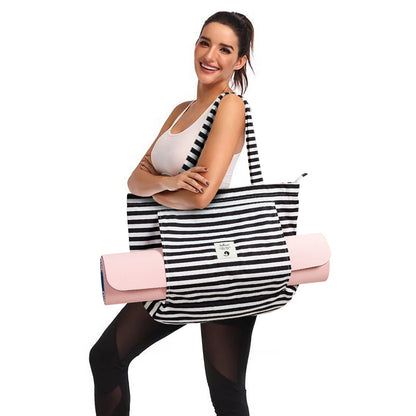 WLLWOO WLLWOO Yoga Bags for Women with Yoga Mats Bags Carrier Carryall Canvas Tote for Pilates Shoulder for Travel Office Beach Workout