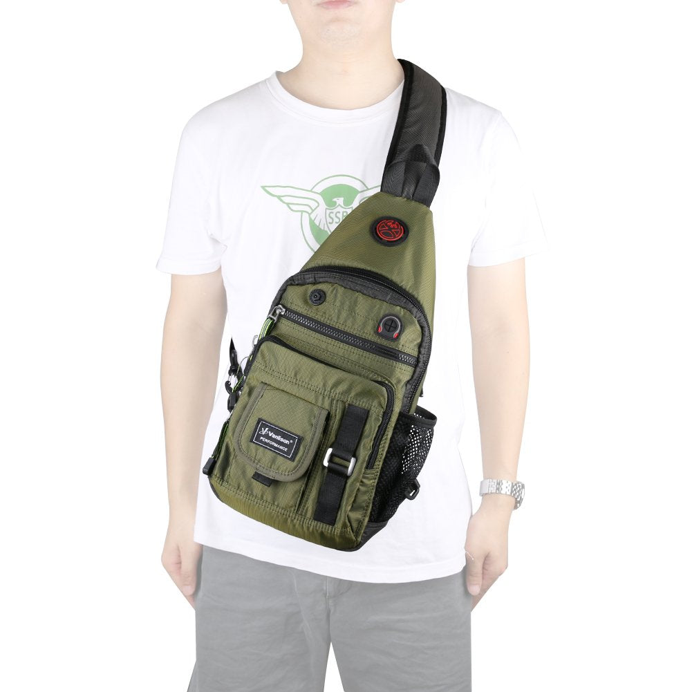 Vanlison Crossbody Sling Bag Small Backpack for Men Women Teens Bag