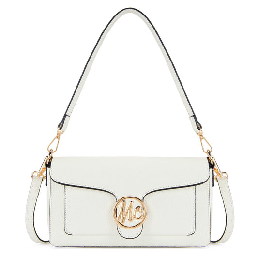 Milan Chiva Crossbody Bags for Women - Small Cross Body Purse Shoulder Bag, Cute Purse Handbags for Daily Commute Travel MC-619WT