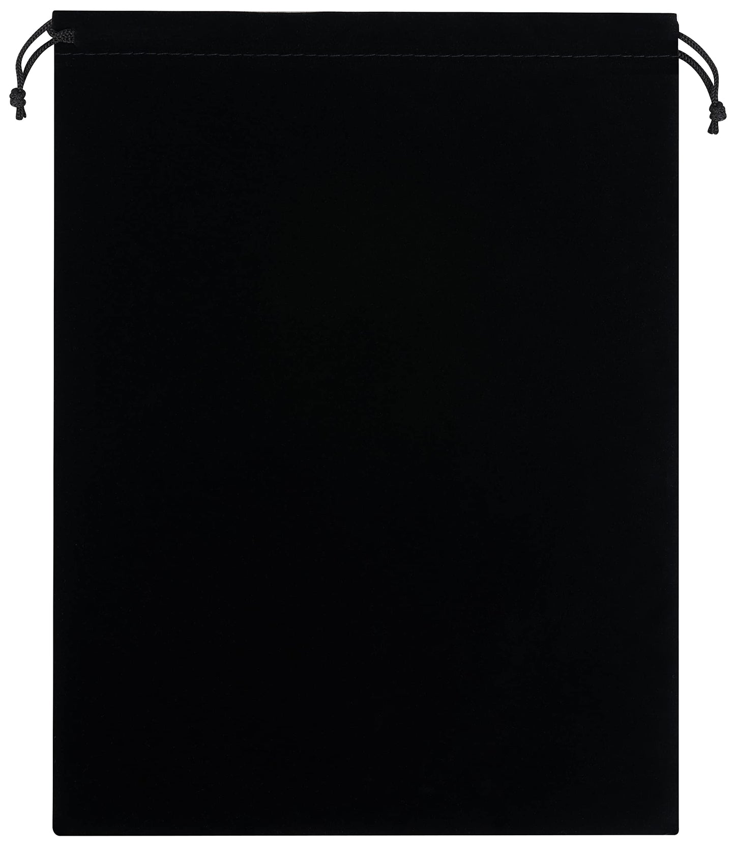 PALTERWEAR Velvet Drawstring Gift Bags - Bulk Wholesale (9 x 12 inch - 25 pack, Black)