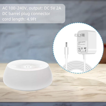 Sigely 5V Power Adapter Cord Compatible with Hatch Rest, Rest+, and Rest Mini Sound Machine - with Barrel Style Plug