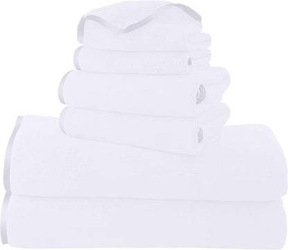 TENSTARS Luxury Silk Hemming Towel Set