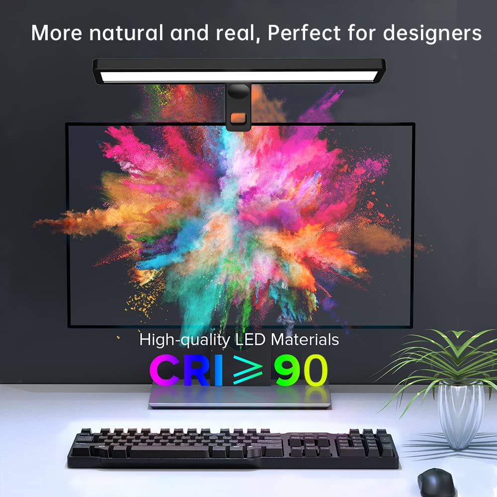Video Conference Lighting with Tripod for Laptop&Computer -Webcam Light for Streaming-Zoom Lighting with 3 Dimmable Color & 10 Brightness Level for Self Broadcasting and Live Streaming