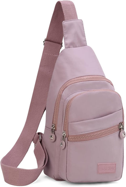 EVANCARY Small Sling Bag for Women Men, Sling Backpack Chest Daypack Crossbody Bag for Travel Outdoor Hiking