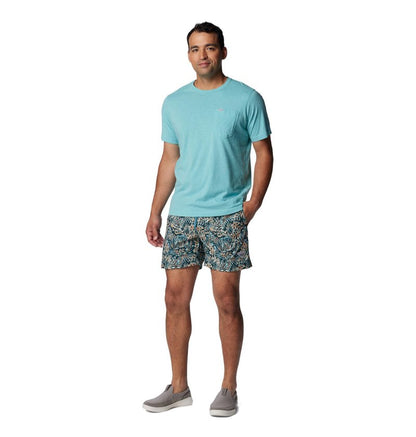 Columbia Men's PFG Rambler Water Short, Midnight Teal Tunado, X-Small