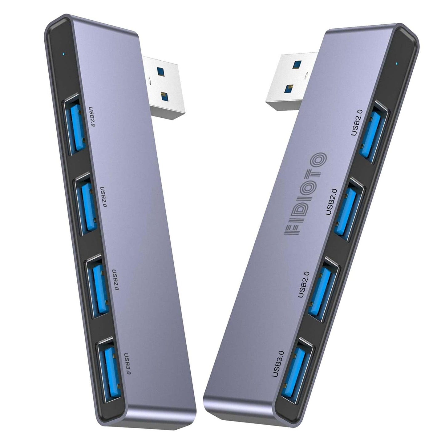 Fidioto USB Hub, 4-Port USB Splitter(1 * 3.0 Hub, 3 * 2.0 Hub) USB Splitter USB Expander for Laptop,Windows PC,Mac,Printer,Flash Drive,Mobile HDD, Notebook PC