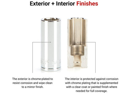 TEKTON 1/4 Inch Drive x 13 mm Deep 6-Point Socket | SHD03113