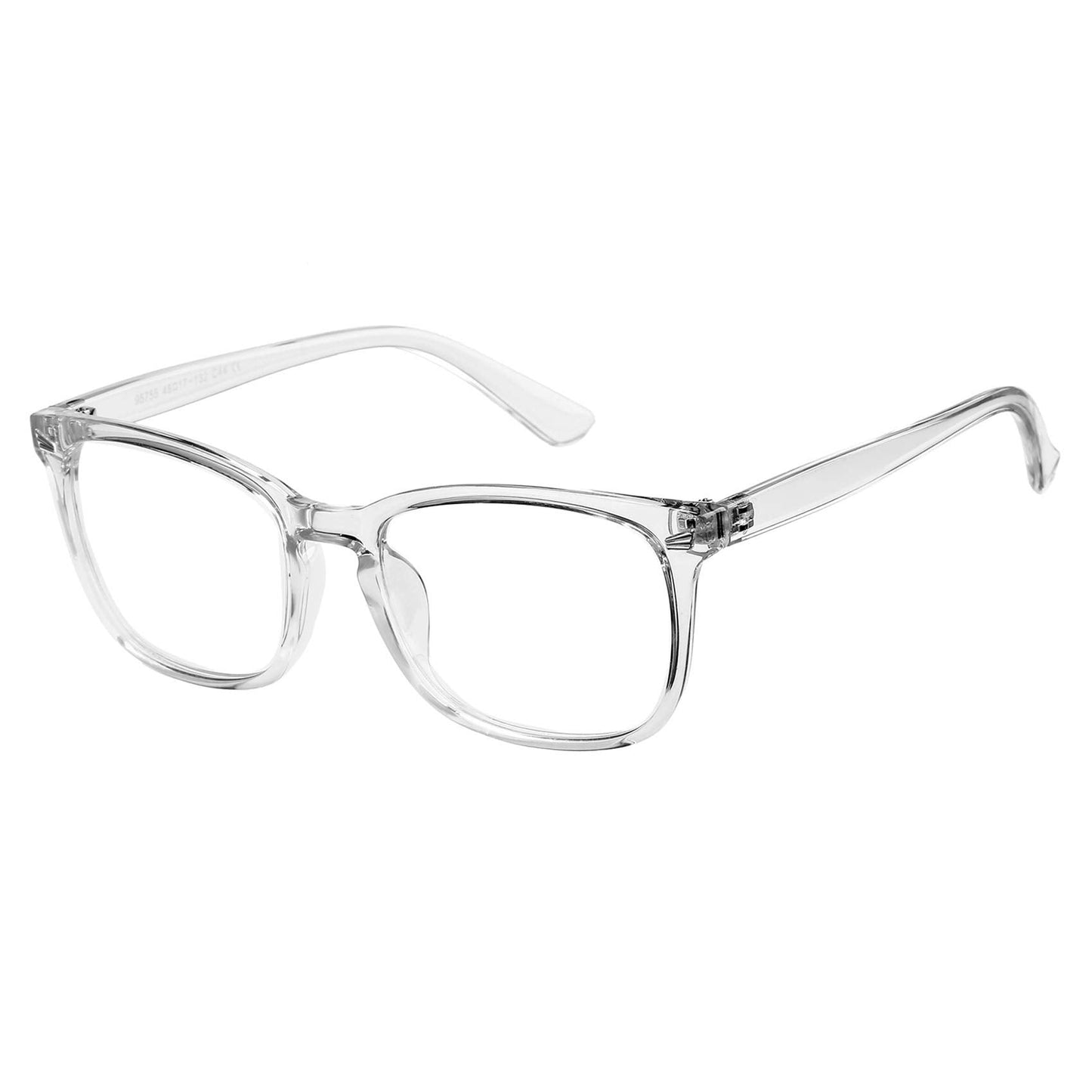 Hycredi Kids Blue Light Blocking Glasses，Anti Eyestrain & UV Protection, Computer Gaming TV Phone Glasses for Boys Girls (Transparent)