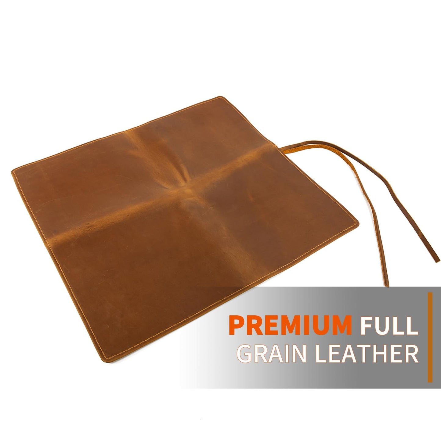 Genuine Leather Knife Roll, Knife Bags for Chefs Professional, Small Chef'S Knife Case Holder, Knives Holders Protectors with 7 Slots
