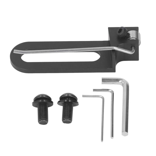 plplaaoo Aluminum Archery Magnetic Rest Screw Recurve Bow Target Accessories Sturdy Lightweight Durable CNC Processed for Competitive Recurve Bow (Black)