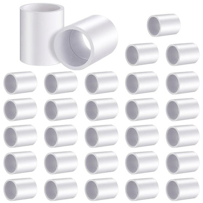 Frienda 30 Pack 3/4'' White PVC Pipe Coupling Adapter Pipe Fittings Schedule 40 Heavy Duty Slip Socket Connectors for Plumbing Irrigation Pool Garden