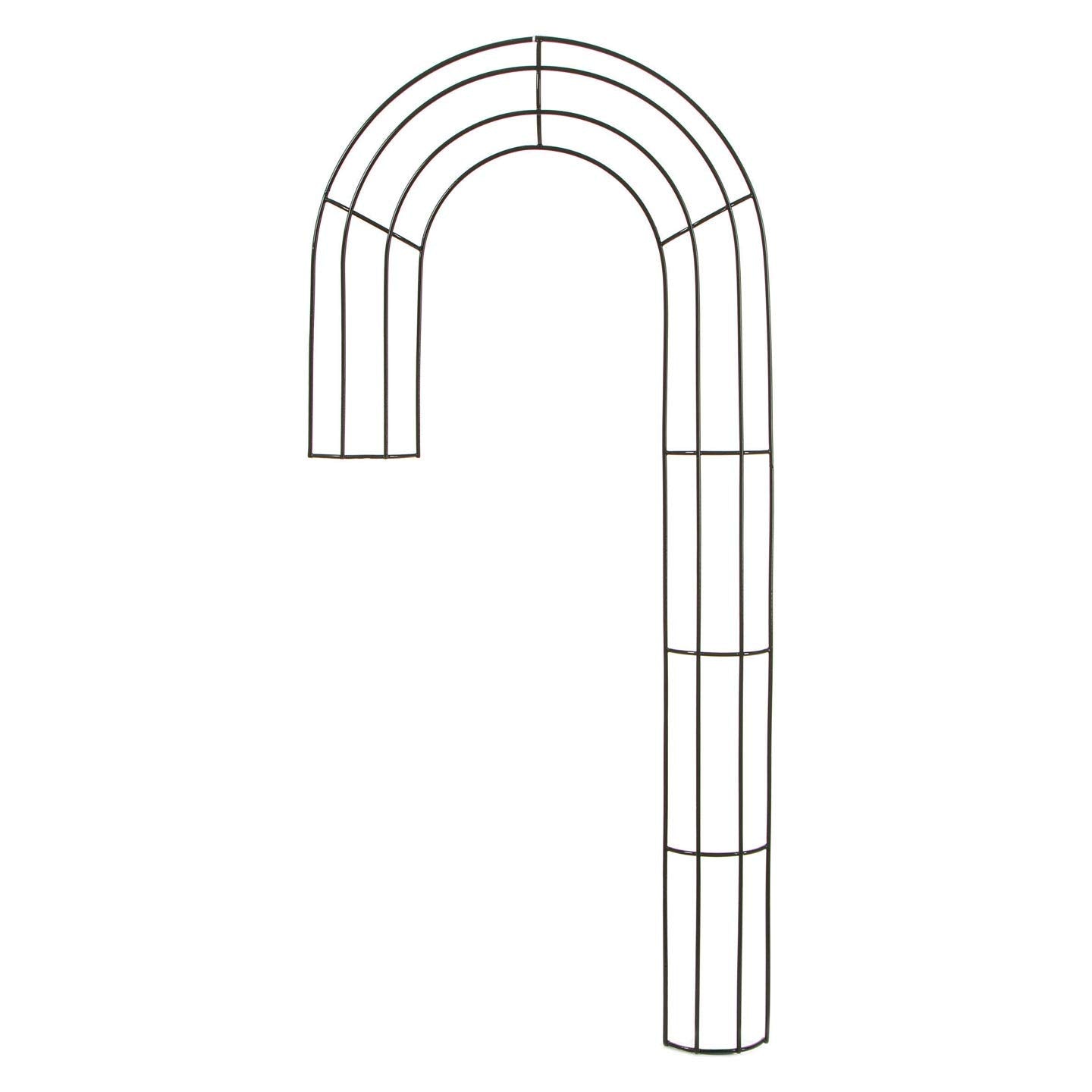 Steelpangal - (2) Large Candy Cane Wreath Wire Forms 20.5" L x 3" W x 1" D Christmas Design Décor Unicorn Horse Living 3D Door Wall Holidays Oblong Events Parties Support ^ Bonus