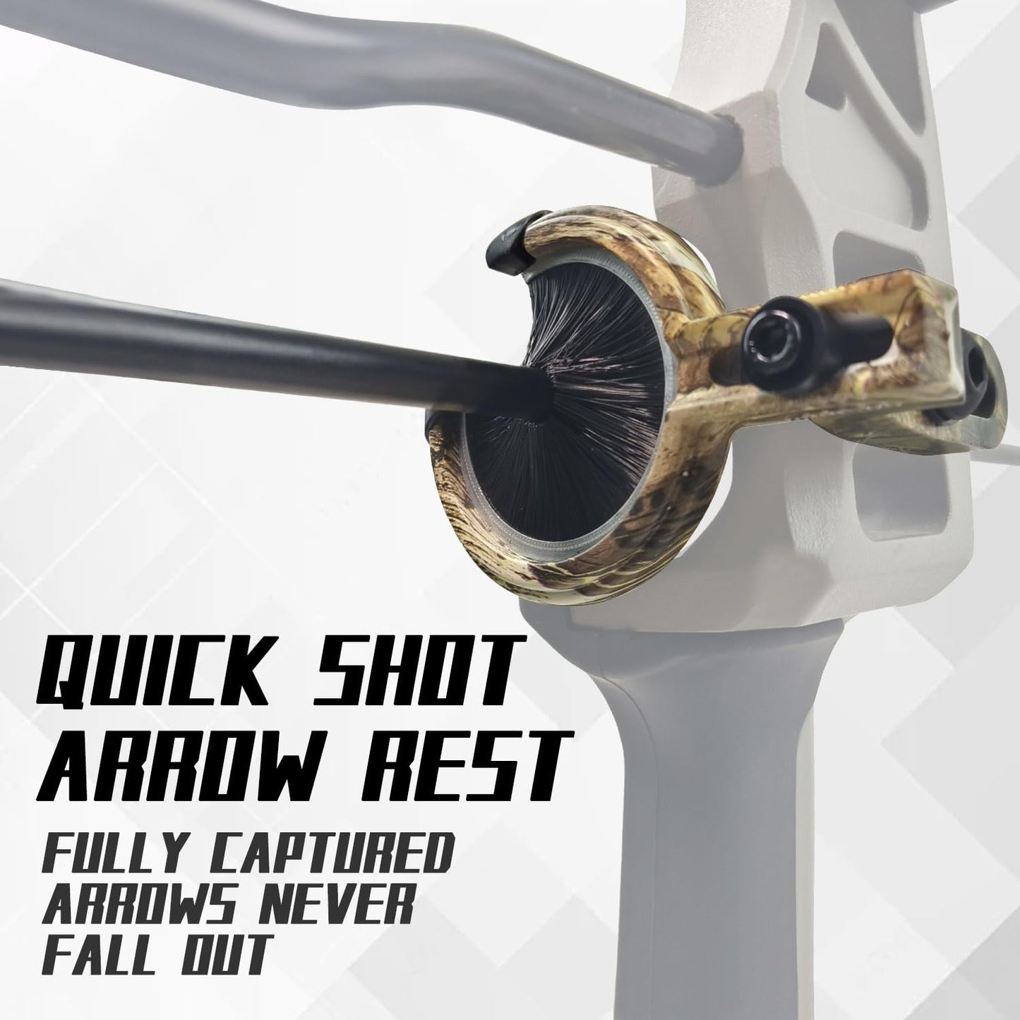 longbowmaker Whisker Biscuit Quick Shot Archery Arrow Rest - Full Containment Brush Rest for Accurate Shots for Left and Right Bow (Combo)